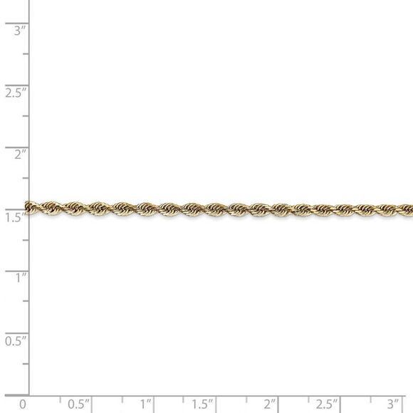 2.75mm, 14k Yellow Gold, D/C Quadruple Rope Chain Necklace, 30 Inch - Picture 5 of 8